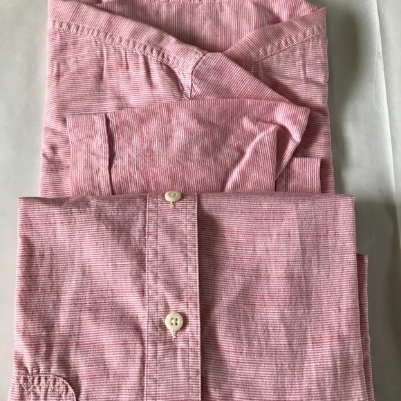 Men's Izod Saltwater Relaxed Classic Button-down Shirt XLT - Picture 5 of 10